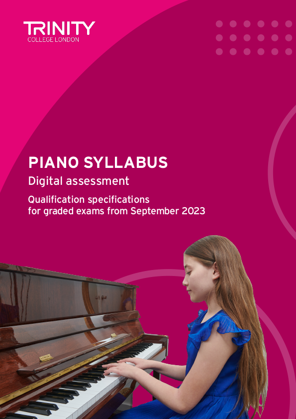 Piano syllabus - digital assessment