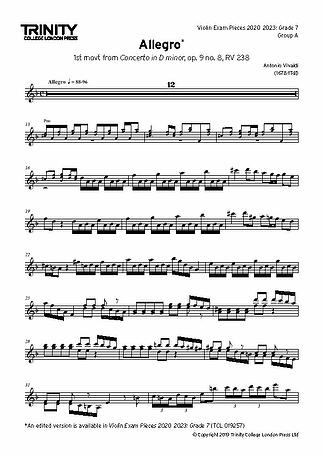Trinity violin clearance